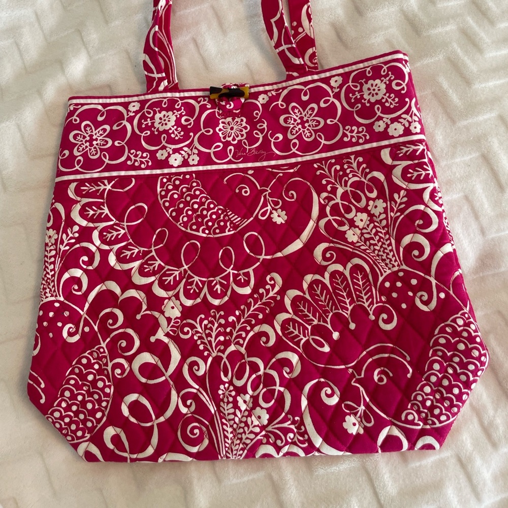 Vera Bradley Hot Pink Quilted Shoulder Bag